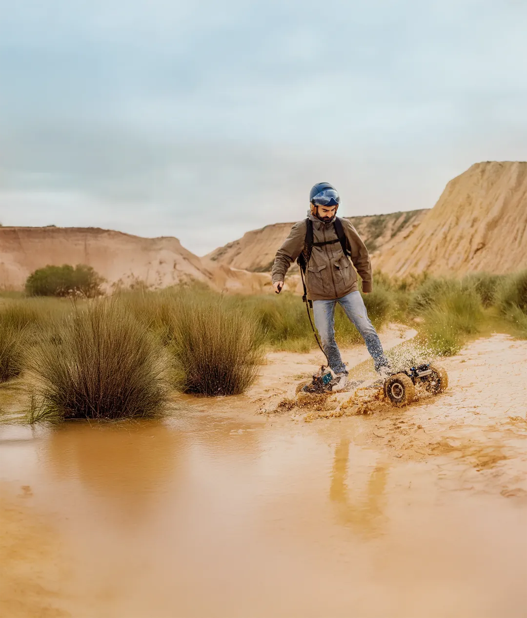Rendimiento cima Sternboard impermeable eboard rider agua barro tabla eléctrica waterproof condiciones extremas